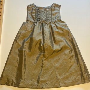 DKNY Gold Textured Sleeveless Dress